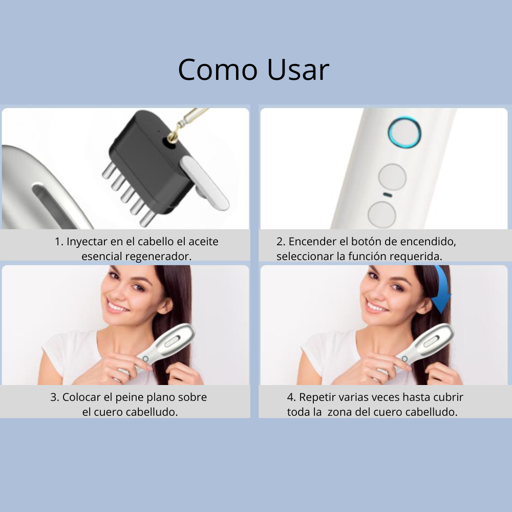 Cepillo Eléctrico 2 en 1 para Cuero Cabelludo – Limpieza Profunda y Masaje Relajante